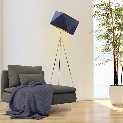 Lampa podłogowa tripod do salonu HAVANA GOLD ze sklepu Lysne w kategorii Lampy podłogowe - zdjęcie 181846142
