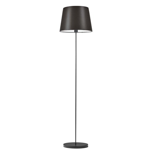 Klasyczna lampa podłogowa do salonu VASTO z brązowym abażurem ze sklepu Lysne w kategorii Lampy podłogowe - zdjęcie 181846400