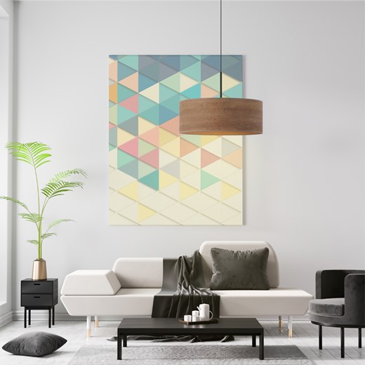 Lampa sufitowa wisząca SINTRA ECO fi - 50 cm - kolor orzechowy ze sklepu Lysne w kategorii Lampy wiszące - zdjęcie 181846690