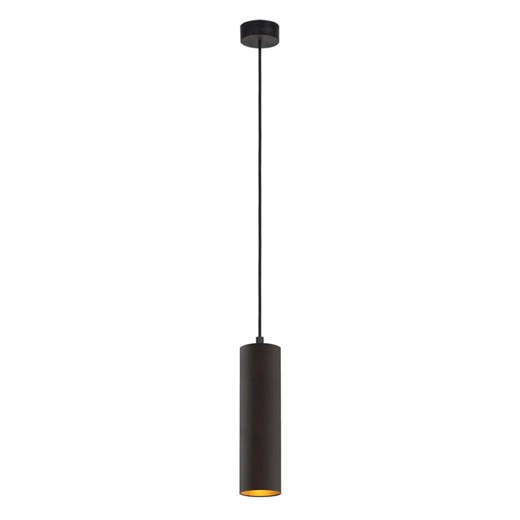 Czarna lampa wisząca nad stół BEJRUT GOLD abażur tuba E27 ze sklepu Lysne w kategorii Lampy wiszące - zdjęcie 181846750