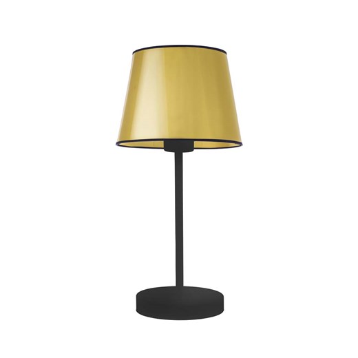 Lampa stołowa nocna czarno złota SIENA MIRROR ze sklepu Lysne w kategorii Lampy stołowe - zdjęcie 181847042