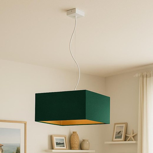 Nowoczesna lampa sufitowa z kwadratowym kloszem SANGRIA GOLD ze sklepu Lysne w kategorii Lampy sufitowe - zdjęcie 181847130