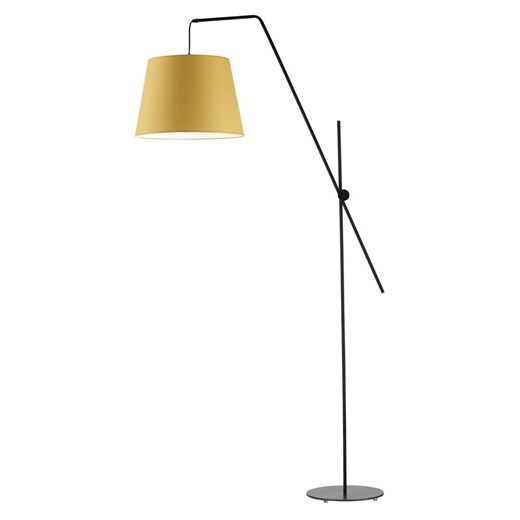 Czarna lampa stojąca do salonu na ruchomym ramieniu VIGO ze sklepu Lysne w kategorii Lampy podłogowe - zdjęcie 181847282