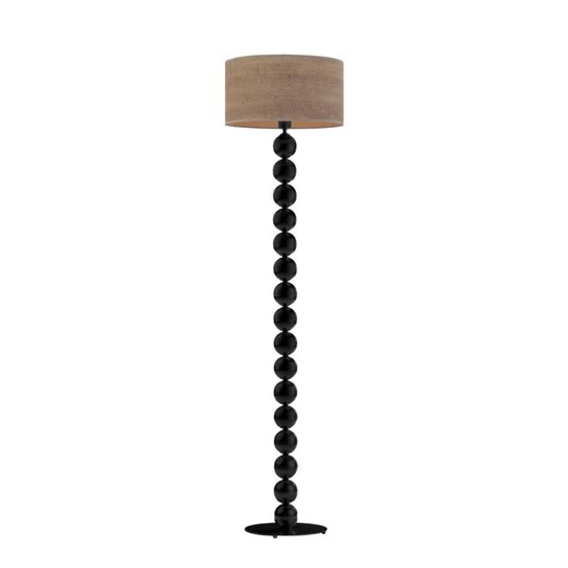 Czarna lampa stojąca w stylu glamour GIZA ECO ze sklepu Lysne w kategorii Lampy podłogowe - zdjęcie 181847321