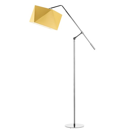Czarna lampa podłogowa na wysięgniku COLMA ze sklepu Lysne w kategorii Lampy podłogowe - zdjęcie 181847643