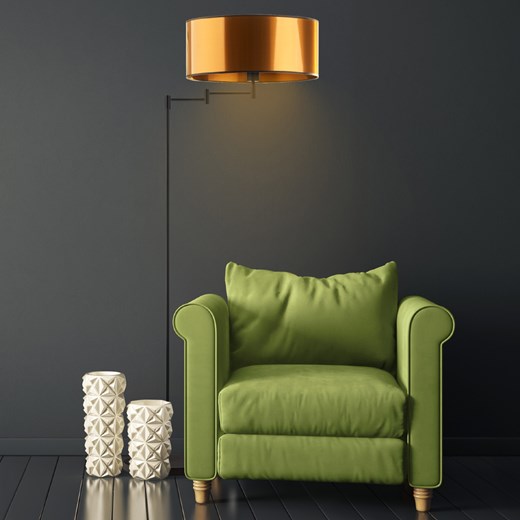 Lampa podłogowa czarna industrialna CANCUN MIRROR ze sklepu Lysne w kategorii Lampy podłogowe - zdjęcie 181847980