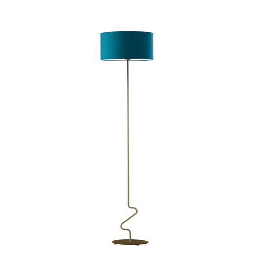 Designerska lampa podłogowa do salonu w starym złocie JERSEY ze sklepu Lysne w kategorii Lampy podłogowe - zdjęcie 181848231