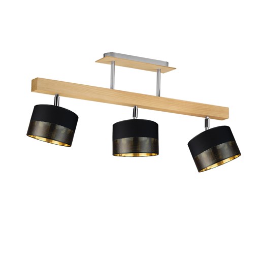 Lampa sufitowa 3 punktowa drewniana HOLLYWOOD GLAM ze sklepu Lysne w kategorii Lampy wiszące - zdjęcie 181851163