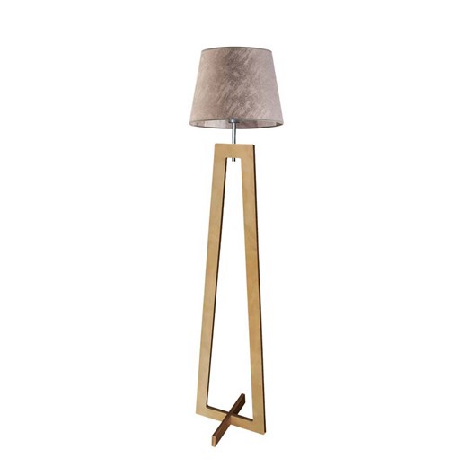 Designerska lampa podłogowa z drewna do salonu KOS ze sklepu Lysne w kategorii Lampy podłogowe - zdjęcie 181852113