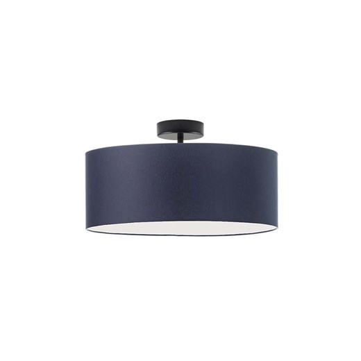 Plafon sufitowy na czarnej nóżce WENECJA fi - 40 cm - kolor granatowy ze sklepu Lysne w kategorii Lampy sufitowe - zdjęcie 181852530