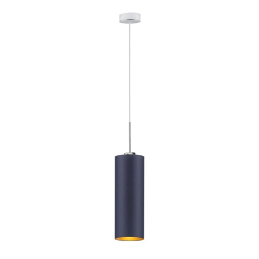 Granatowa lampa wisząca nad wyspę kuchenną tuba ELBA GOLD ze sklepu Lysne w kategorii Lampy wiszące - zdjęcie 181853044