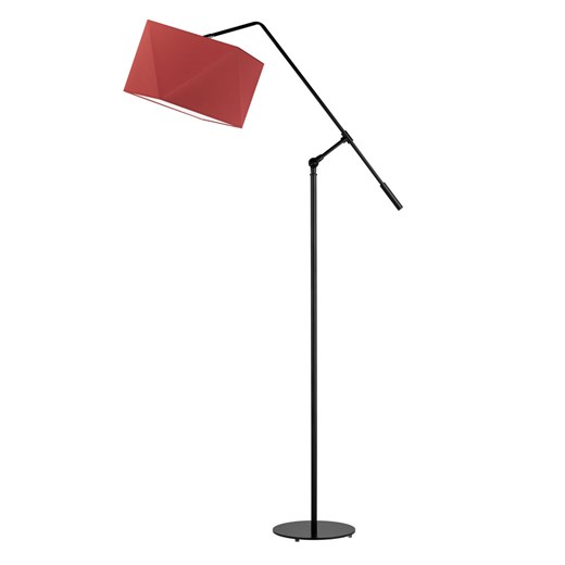 Designerska lampa stojąca z czerwonym abażurem COLMA ze sklepu Lysne w kategorii Lampy podłogowe - zdjęcie 181853681