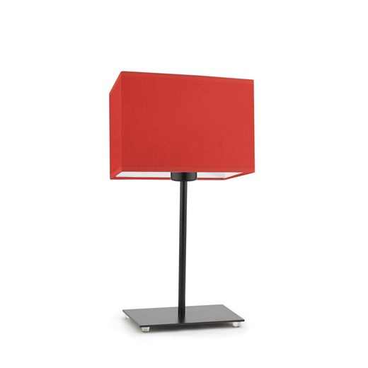 Czarna lampa stołowa z czerwonym abażurem AMALFI ze sklepu Lysne w kategorii Lampy stołowe - zdjęcie 181854480