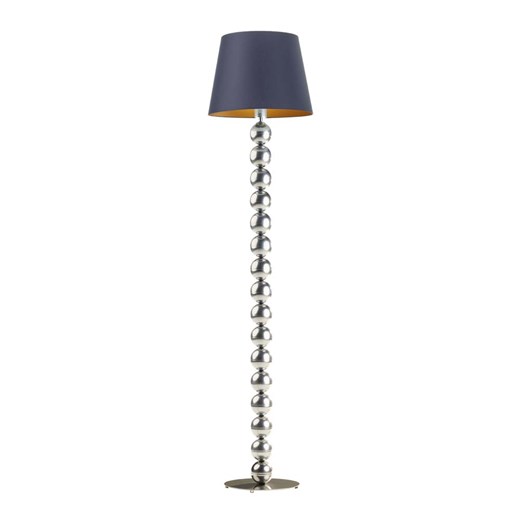 Srebrna lampa podłogowa do sypialni BANGKOK GOLD z designerskim stelażem z kul ze sklepu Lysne w kategorii Lampy podłogowe - zdjęcie 181854723