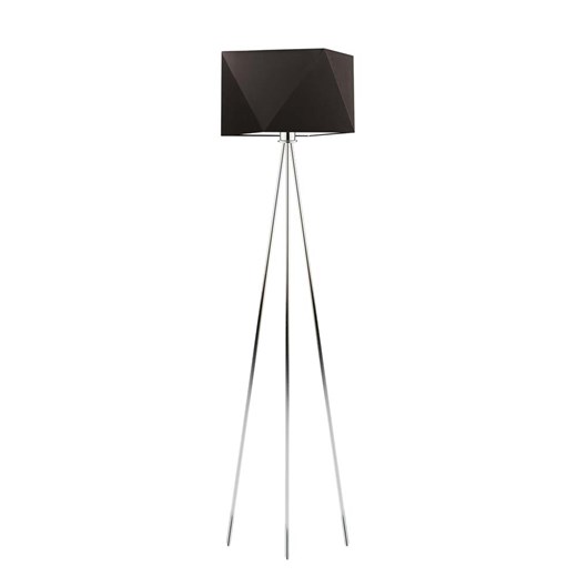 Trójnożna lampa podłogowa do sypialni KANTON z brązowym abażurem ze sklepu Lysne w kategorii Lampy podłogowe - zdjęcie 181855783
