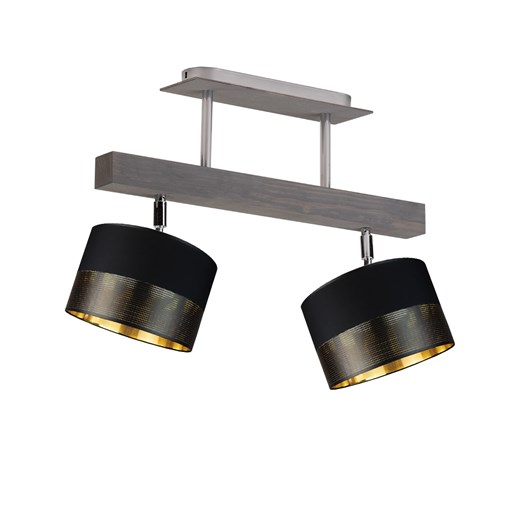 2-punktowa lampa sufitowa z drewna z regulacją EPIR GLAM z regulacją kąta padania światła ze sklepu Lysne w kategorii Lampy wiszące - zdjęcie 181856410
