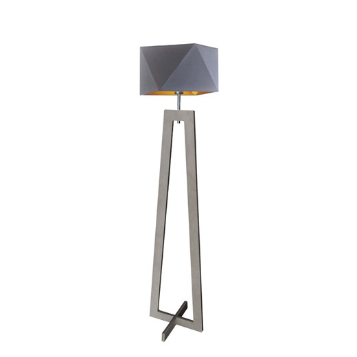 Lampa stojąca drewniana skandynawska BAKU GOLD ze sklepu Lysne w kategorii Lampy podłogowe - zdjęcie 181856453