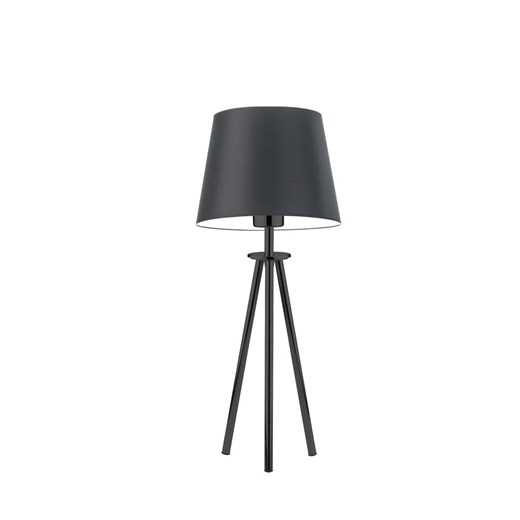 Czarna lampka nocna na trójnogu w stylu loft BERGEN ze sklepu Lysne w kategorii Lampy stołowe - zdjęcie 181856690
