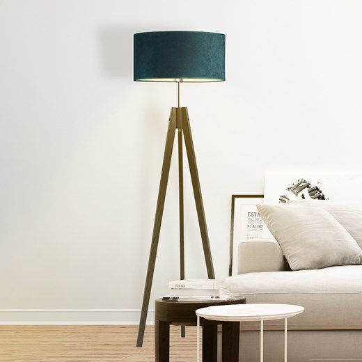 Lampa stojąca drewniana HAITI VELUR ze sklepu Lysne w kategorii Lampy podłogowe - zdjęcie 181856863