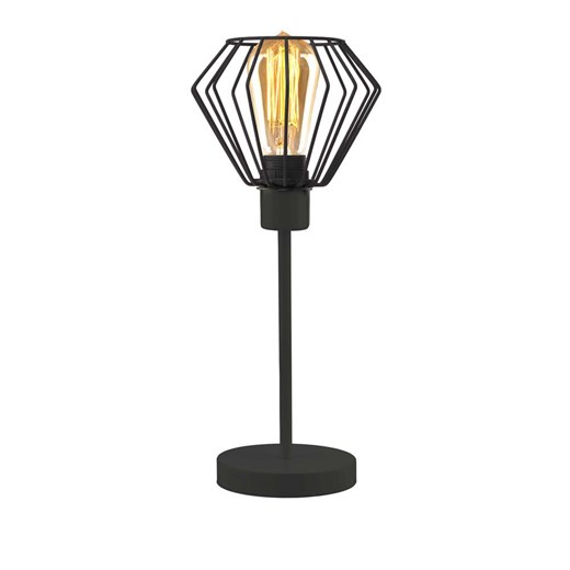 Czarna lampka stołowa na komodę loft TAZA LOFT ze sklepu Lysne w kategorii Lampy stołowe - zdjęcie 181858213