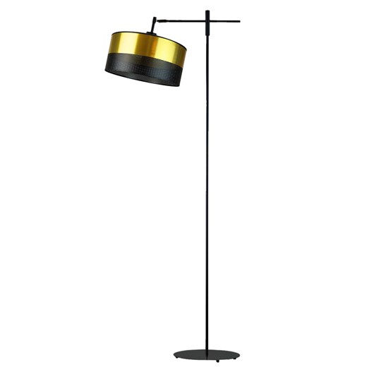 Czarna lampa stojąca z regulowanym ramieniem MELTON GLAM ze sklepu Lysne w kategorii Lampy podłogowe - zdjęcie 181858300