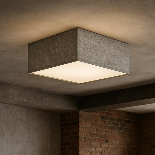 Designerska lampa sufitowa do salonu imitująca beton ALABAMA w stylu loftowym ze sklepu Lysne w kategorii Lampy sufitowe - zdjęcie 181858352