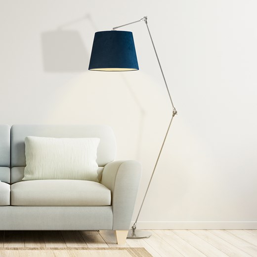 Nowoczesna lampa podłogowa z regulowanym ramieniem do czytania MANILA VELUR ze sklepu Lysne w kategorii Lampy podłogowe - zdjęcie 181859610