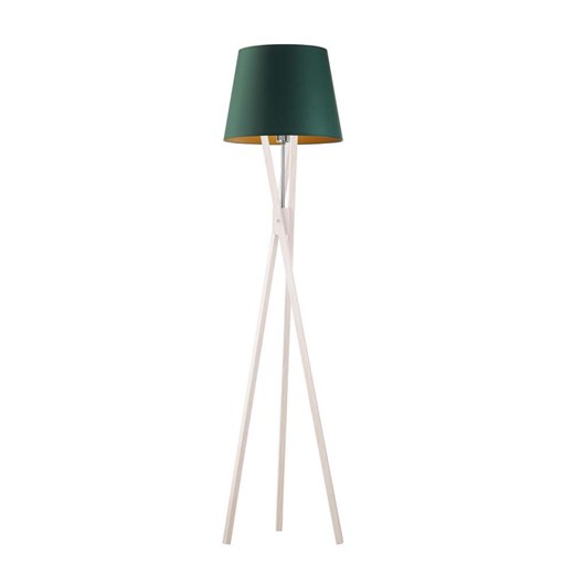 Drewniany trójnóg w stylu urban jungle ANDORA GOLD ze sklepu Lysne w kategorii Lampy podłogowe - zdjęcie 181860320