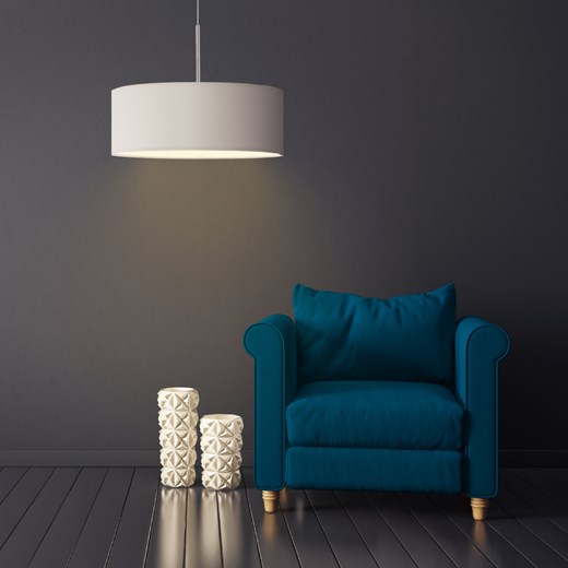 Designerska lampa wisząca SINTRA fi - 50 cm - kolor biały ze sklepu Lysne w kategorii Lampy wiszące - zdjęcie 181860612