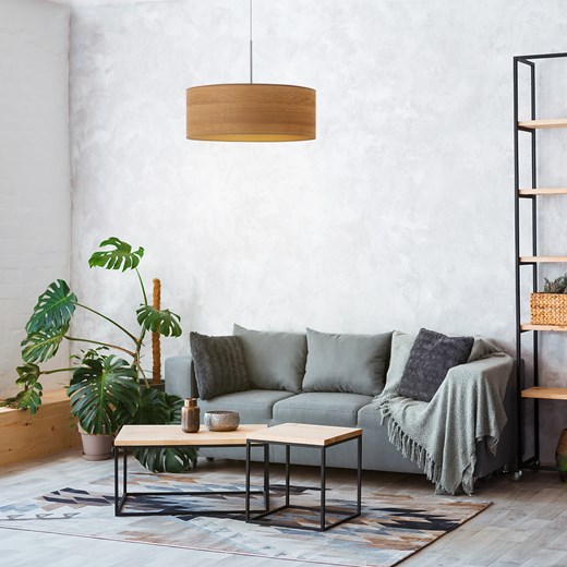 Żyrandol do kuchni SINTRA ECO fi - 50 cm - kolor dąb sonoma ze sklepu Lysne w kategorii Lampy wiszące - zdjęcie 181861361