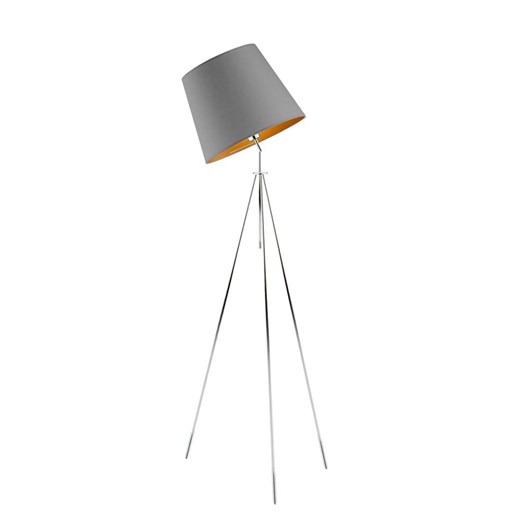 Skandynawska lampa podłogowa do sypialni z abażurem OSLO GOLD ze sklepu Lysne w kategorii Lampy podłogowe - zdjęcie 181862102
