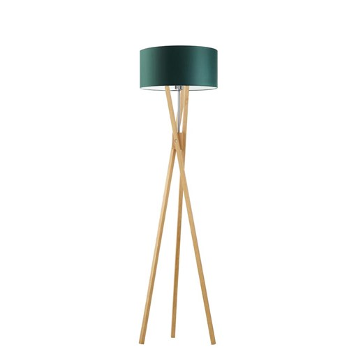 Drewniana lampa stojąca do salonu w stylu urban jungle ELX ze sklepu Lysne w kategorii Lampy podłogowe - zdjęcie 181862203