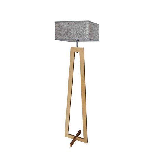 Lampa podłogowa na drewnianej nodze JAWA ze sklepu Lysne w kategorii Lampy podłogowe - zdjęcie 181862464