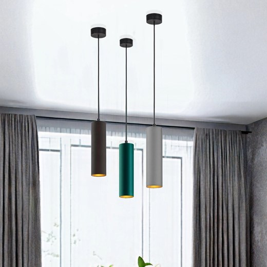 Prosta lampa wisząca do kuchni nad stół tuba BEJRUT GOLD ze sklepu Lysne w kategorii Lampy wiszące - zdjęcie 181863182