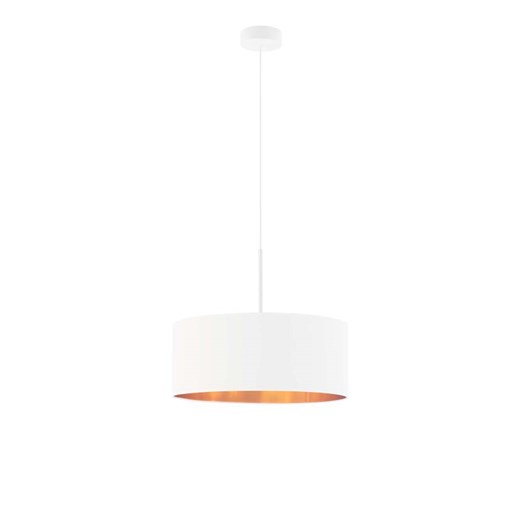 Biała lampa wisząca do salonu SINTRA GOLD fi - 40 cm ze sklepu Lysne w kategorii Lampy wiszące - zdjęcie 181863933