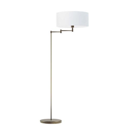 Biało złota lampa stojąca glamour CANCUN z regulowanym ramieniem do czytania ze sklepu Lysne w kategorii Lampy podłogowe - zdjęcie 181864133