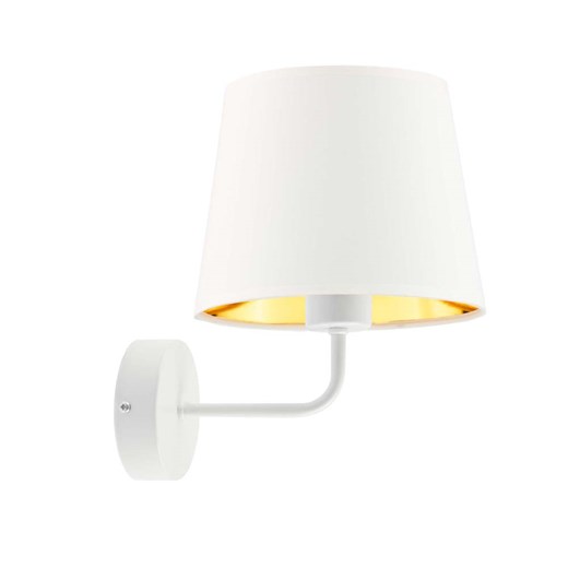 Biały kinkiet ścienny glamour RIMINI GOLD ze sklepu Lysne w kategorii Lampy ścienne - zdjęcie 181864610
