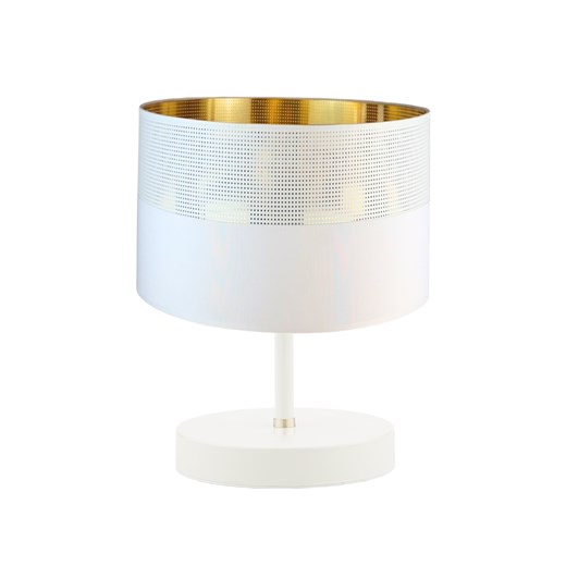 Mała biała lampka nocna glamour AWINION GLAM ze sklepu Lysne w kategorii Lampy stołowe - zdjęcie 181864863