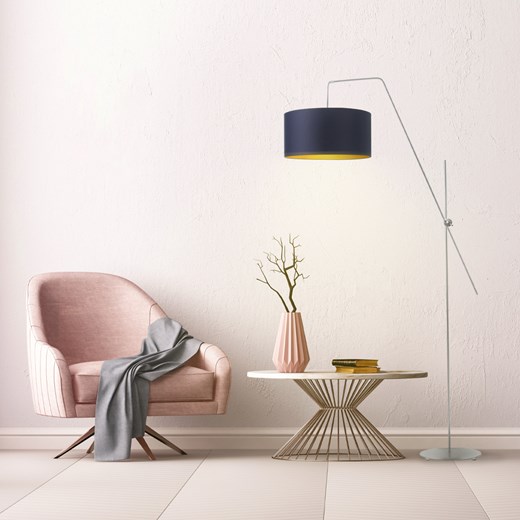 Funkcjonalna lampa stojąca do czytania do salonu BILBAO GOLD ze sklepu Lysne w kategorii Lampy podłogowe - zdjęcie 181865173
