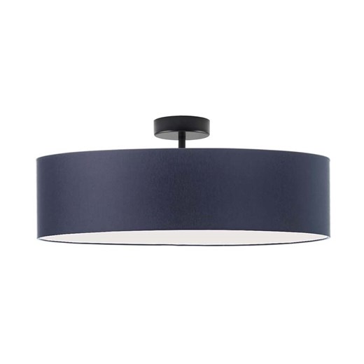Plafon sufitowy z cylindrycznym abażurem WENECJA fi - 60 cm - kolor granatowy ze sklepu Lysne w kategorii Lampy sufitowe - zdjęcie 181865253