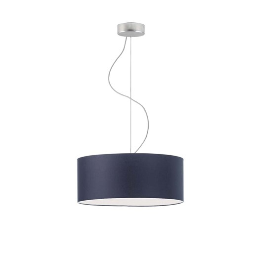Abażurowa lampa wisząca do sypialni HAJFA fi - 40 cm - kolor granatowy ze sklepu Lysne w kategorii Lampy wiszące - zdjęcie 181865551