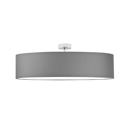 Minimalistyczny plafon w stylu skandynawskim GRENADA  fi - 80 cm - kolor szary stalowy ze sklepu Lysne w kategorii Lampy sufitowe - zdjęcie 181865913