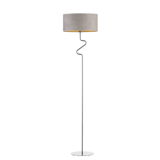 Szara lampa stojąca w stylu scandi MORONI VELUR ze sklepu Lysne w kategorii Lampy podłogowe - zdjęcie 181866183