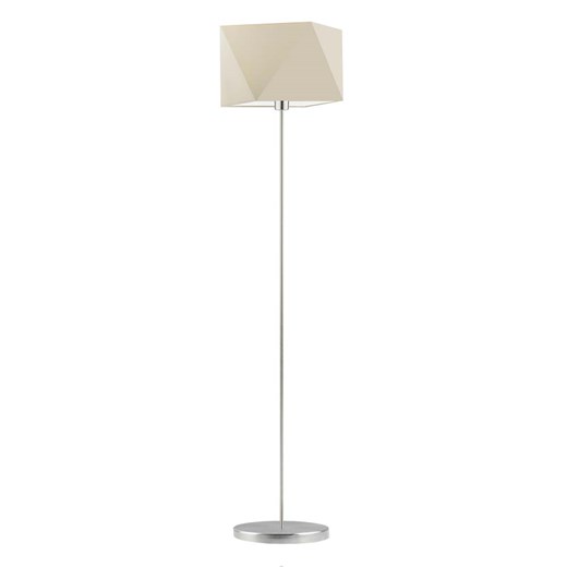 Klasyczna lampa podłogowa do salonu FIDŻI z tkaninowym abażurem w kolorze ecru ze sklepu Lysne w kategorii Lampy podłogowe - zdjęcie 181867081