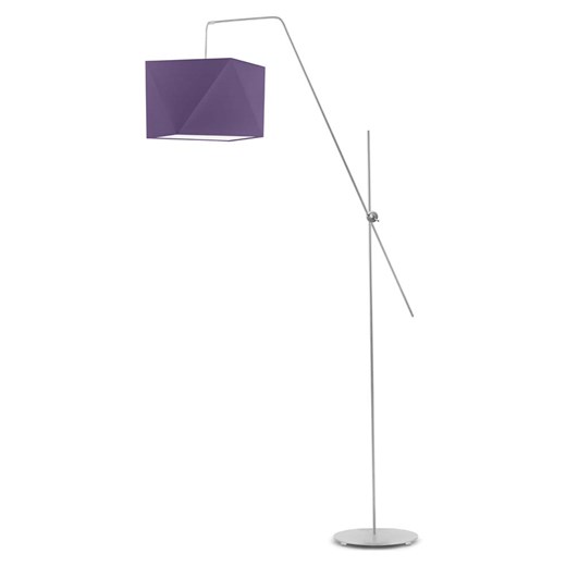 Srebrna lampa podłogowa regulowana z abażurem TOLEDO ze sklepu Lysne w kategorii Lampy podłogowe - zdjęcie 181867903