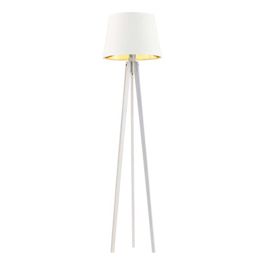 Lampa stojąca drewniana do salonu CURACAO GOLD ze sklepu Lysne w kategorii Lampy podłogowe - zdjęcie 181870132