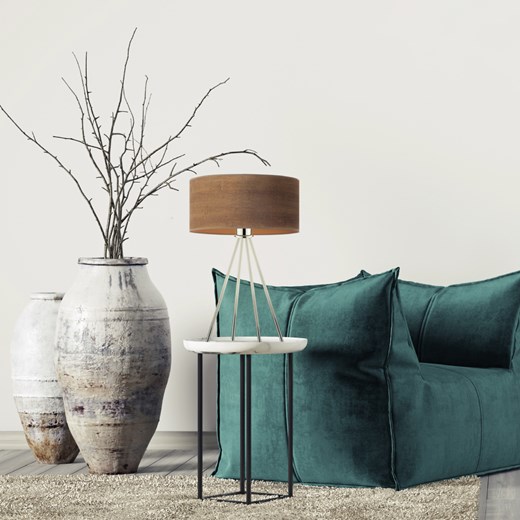 Elegancka lampka stołowa do salonu SIERRA ECO na purystycznym stelażu ze sklepu Lysne w kategorii Lampy stołowe - zdjęcie 181870264