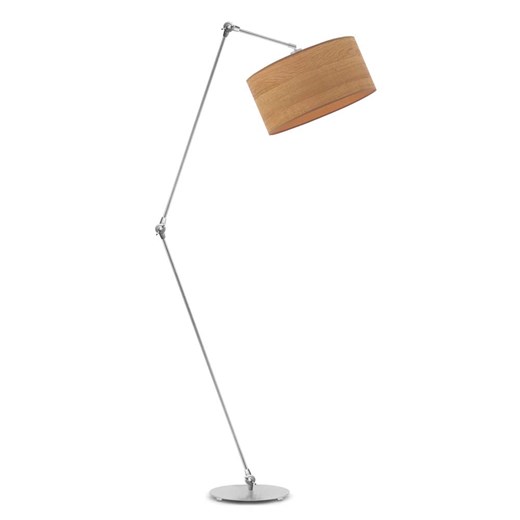 Lampa podłogowa z dębowym kloszem i regulowanym ramieniem BARI ECO ze sklepu Lysne w kategorii Lampy podłogowe - zdjęcie 181870340