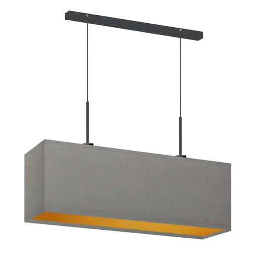 Skandynawska lampa wisząca do kuchni podłużna MILOS GOLD w kolorze szarym ze sklepu Lysne w kategorii Lampy wiszące - zdjęcie 181870453