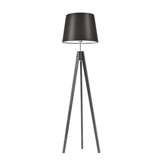 Drewniana lampa podłogowa na trójnogu w kolorze hebanowym ARUBA ze sklepu Lysne w kategorii Lampy podłogowe - zdjęcie 181870974